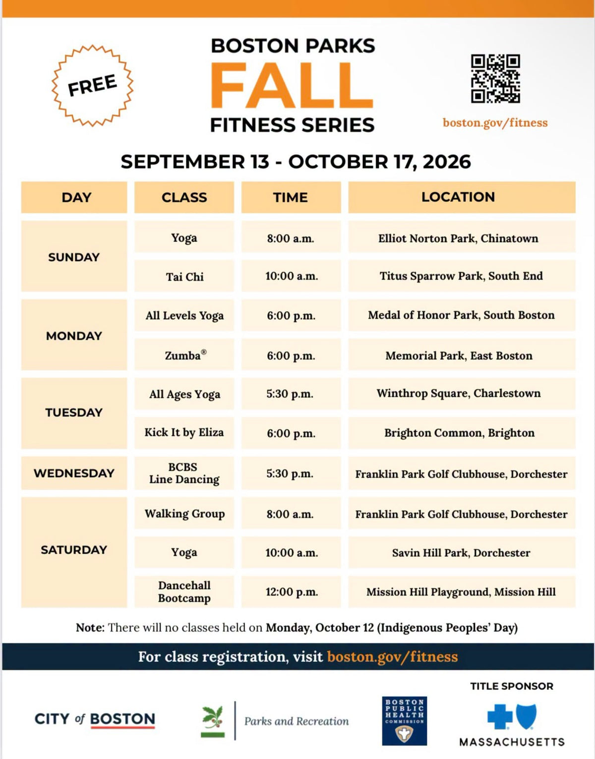 DANCEHALL BOOTCAMP FALL FITNESS SERIES - EVERY SATURDAY 12PM 9/19-10/17